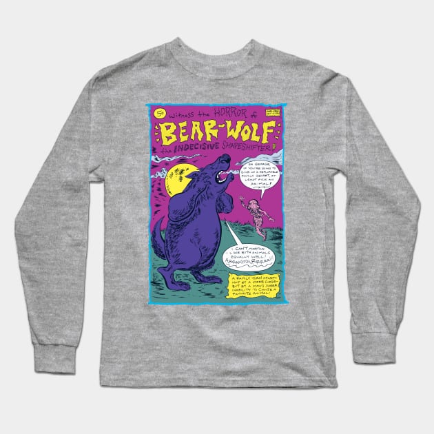 Bear Wolf! Long Sleeve T-Shirt by captainhuzzah